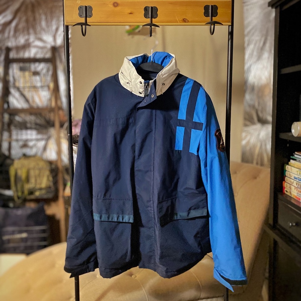 Nautical warm rain/boat jacket